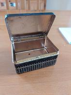 Vintage Metalen Doosje met Vogeldecoratie, Ophalen of Verzenden