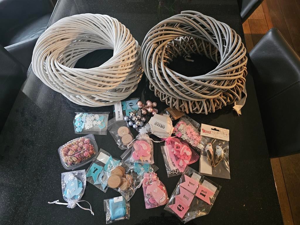 DIY Krans Maken - Materialen en Decoraties, Hobby en Vrije tijd, Knutselen, Ophalen of Verzenden, Zo goed als nieuw