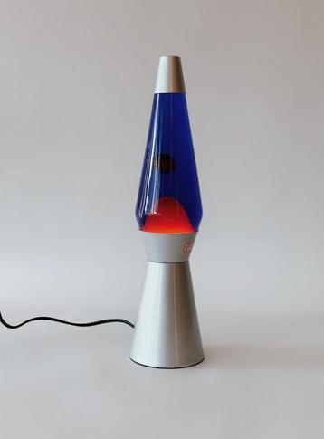 RETRO LAVALAMP | BLAUW/ORANJE beschikbaar voor biedingen