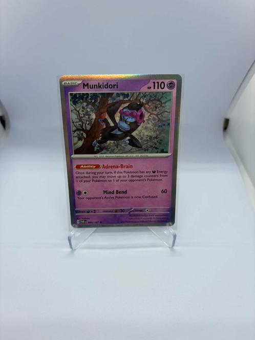 Munkidori 095/167 holo, Hobby en Vrije tijd, Verzamelkaartspellen | Pokémon, Zo goed als nieuw, Losse kaart, Ophalen of Verzenden