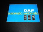 DAF personenwagenprogramma 1968, Ophalen of Verzenden, Gelezen, Overige merken
