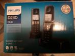 Philips D230 2 telefoons, Telecommunicatie, Vaste telefoons | Handsets en Draadloos, Nieuw, Ophalen of Verzenden