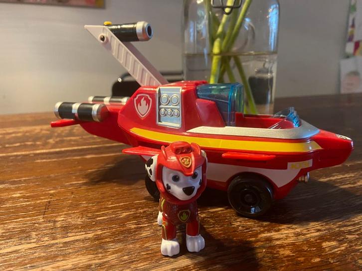 Aqua pup marchal vliegtuig en marchal zelf, Kinderen en Baby's, Speelgoed | Actiefiguren, Gebruikt, Ophalen of Verzenden