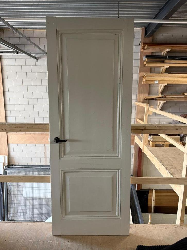 Witte binnendeur, Doe-het-zelf en Verbouw, Deuren en Horren, Gebruikt, Binnendeur, 200 tot 215 cm, 80 tot 100 cm, Hout, Ophalen