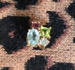 Hanger Goud 14 krt met edelsteentjes, Ophalen of Verzenden, Zo goed als nieuw, Goud, Goud