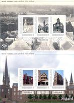 2 persoonlijke vellen steden heden / verleden - sittard, Postzegels en Munten, Postzegels | Nederland, Ophalen of Verzenden, Na 1940