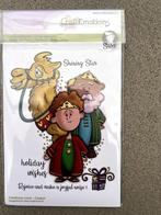 Clearstamps A6 - Christmas crew Caspar - Sara Lindenhols, Hobby en Vrije tijd, Stempelen, Ophalen of Verzenden, Nieuw, Clearstamp