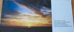 gedicht en foto Saskia de Boer - zonsondergang - nieuw, Verzenden, 1980 tot heden, Ongelopen, Natuur