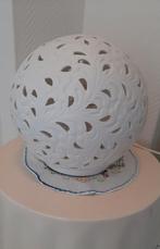 Keramische tafellamp vorm van bol, lees de beschrijving, Huis en Inrichting, Lampen | Tafellampen, Ophalen of Verzenden, Zo goed als nieuw