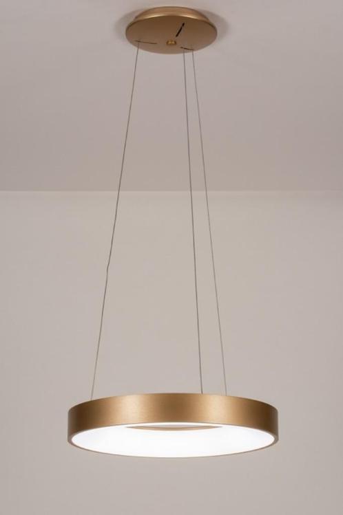 hanglamp led goud 38cm of 48cm tafel eettafel vide hal lamp, Huis en Inrichting, Lampen | Hanglampen, Nieuw, Minder dan 50 cm
