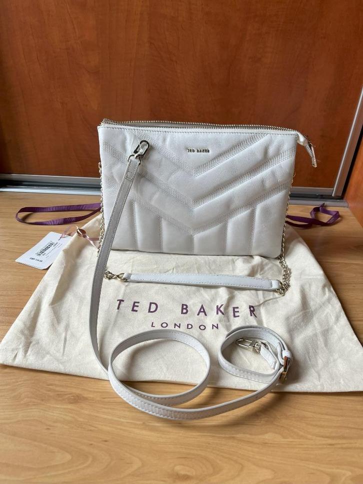 Ted Baker nieuwe leren quilted tas crème + gratis verzending, Sieraden, Tassen en Uiterlijk, Tassen | Damestassen, Nieuw, Overige typen