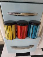 Set van 3 Tomado vintage stripes voorraad blikken, Ophalen of Verzenden, Zo goed als nieuw, Overige merken