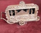 Groot zilveren miniatuur van een draaiorgel, Ophalen of Verzenden, Zilver