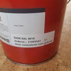 Keim Lignosil-Inco verf 5 liter RAL 9010, Ophalen, 5 tot 10 liter, Wit, Nieuw