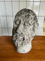Vintage betonnen beeld hoofd buste filosoof Grieks oudheid, Ophalen, Gebruikt