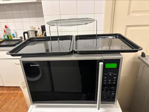 Sharp: CombiMagnetron, 40L, Werkt Super, Schoon!, Witgoed en Apparatuur, Magnetrons, Gebruikt, Vrijstaand, Combimagnetron, 45 tot 60 cm