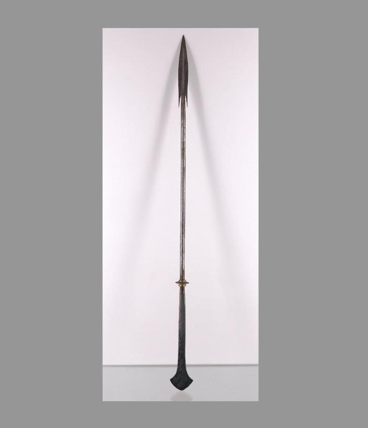 Metalen Afrikaanse speer (251106-07), Antiek en Kunst, Kunst | Niet-Westerse kunst, Ophalen of Verzenden