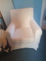 Jennylund Ikea fauteuil met witte hoes, Ophalen, Gebruikt, 75 tot 100 cm, 75 tot 100 cm