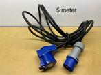 5 mtr stroomkabel 3G2,5mm incl 2x CEE, Ophalen of Verzenden, Zo goed als nieuw