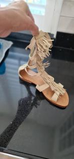 Ibiza slippers leer maat 41 merk: LAS DALIAS IBIZA", Ophalen of Verzenden, Zo goed als nieuw