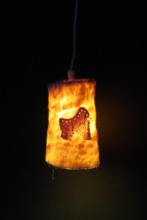 Sfeerlamp Osphere, Huis en Inrichting, Lampen | Hanglampen, Nieuw, Minder dan 50 cm, Stof, Overige materialen, Ophalen of Verzenden