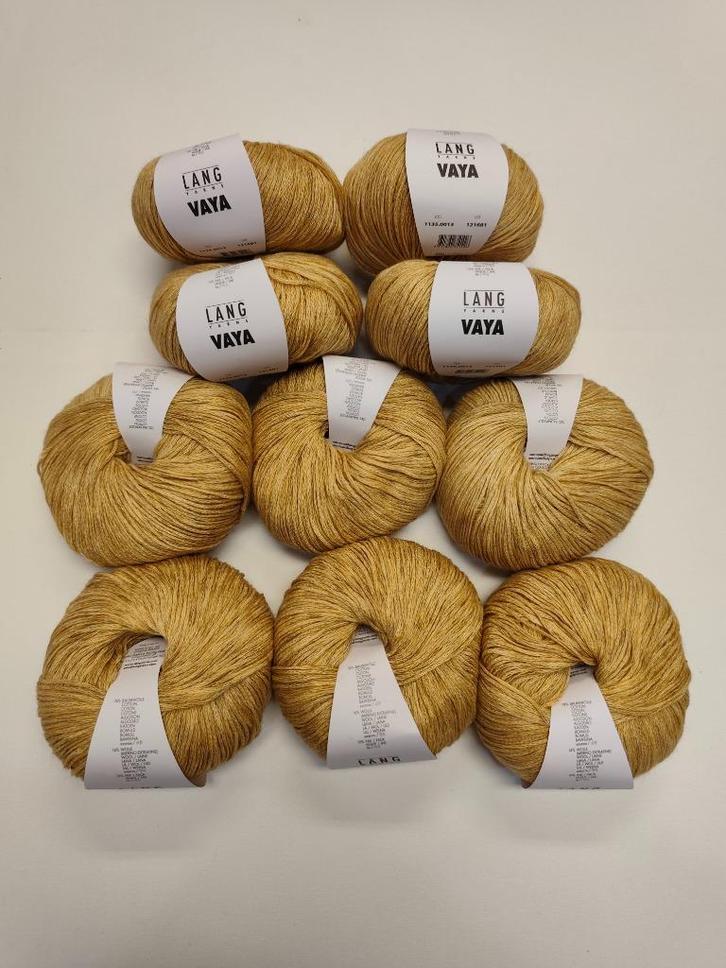 10 nieuwe bollen Lang Yarns Vaya 1135.0013, Hobby en Vrije tijd, Breien en Haken, Nieuw, Breien of Haken, Wol of Garen, Ophalen of Verzenden