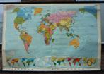 Fraaie en oude staatkundige werelkaart van Wolters Noordhoff, Ophalen of Verzenden, Aardrijkskunde