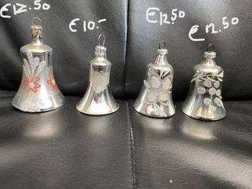 Antieke-vintage kerstbellen met klepel voor in de kerstboom beschikbaar voor biedingen