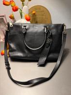 DKNY schoudertas Essex satchel, Ophalen of Verzenden, Zo goed als nieuw, Zwart, Schoudertasje