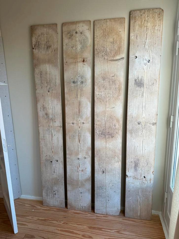 Oude grenen planken 30 cm breed, Doe-het-zelf en Verbouw, Hout en Planken, Zo goed als nieuw, Plank, Grenen, Minder dan 200 cm