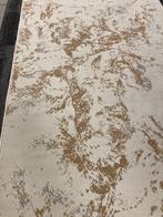 Beige Loper met Goud & Gele Accenten - 1.10x4m, Ophalen of Verzenden, Rechthoekig, Beige, 100 tot 150 cm