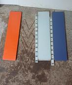 Vintage jaren 70 tomado wandrekje metaal orange grijs paars, Huis en Inrichting, Ophalen of Verzenden, Gebruikt