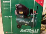 Jungwille Pro Air JW-2024 Compressor - 24 liter, Doe-het-zelf en Verbouw, Compressors, Ophalen, Hvanmaaswaal@hotmail.com, 6 tot 10 bar