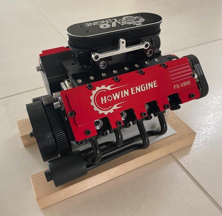 Toyan FS-V800 V8 28cc RC Nitro Engine geassembleerd NIEUW, Hobby en Vrije tijd, Modelbouw | Overige, Nieuw, Groter dan 1:32, Ophalen of Verzenden