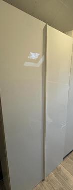 2 IKEA GODMORGON Hoge Kast - Hoogglans Wit, Ophalen, Zo goed als nieuw, 150 tot 200 cm, 25 tot 50 cm