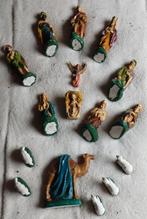 kerststal beelden, antiek, volgnr 8, Diversen, Kerst, Ophalen of Verzenden, Gebruikt
