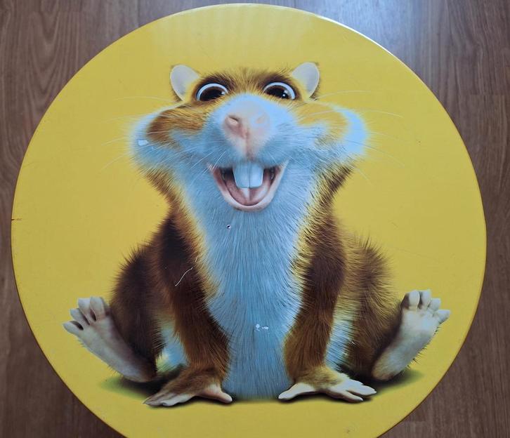 Leuk AH Krukje - Hamster Thema, Huis en Inrichting, Krukjes, Gebruikt, Hout, Ophalen of Verzenden