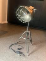 Industrieële Vloerlamp in hoogte verstelbaar, Ophalen, Zo goed als nieuw, Minder dan 100 cm, Metaal