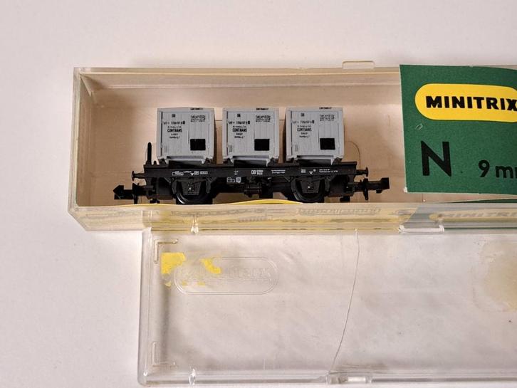 Minitrix goederenwagon, art. 3536, Hobby en Vrije tijd, Modeltreinen | N-Spoor, Zo goed als nieuw, Wagon, Gelijkstroom, Trix, Ophalen of Verzenden