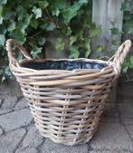 Tuinmand plantenmand riet D34 mand grepen basket rotan Nieuw, Minder dan 60 cm, Rond, Nieuw, Ophalen of Verzenden