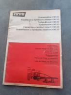 Fahr onderdelenboek turbomaaier km20, Ophalen of Verzenden