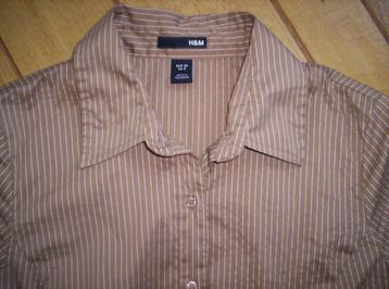 H&M bloes camel krijtstreep maat 34 beschikbaar voor biedingen