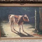 prachtig schilderij van een kalfje, Antiek en Kunst, Ophalen