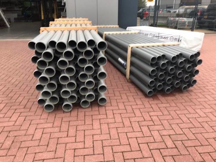 PVC BUIS EN HULPSTUKKEN TE KOOP – 110mm / 125mm / 160mm, Doe-het-zelf en Verbouw, Buizen en Afvoer, Nieuw, Pvc, 4 tot 6 meter