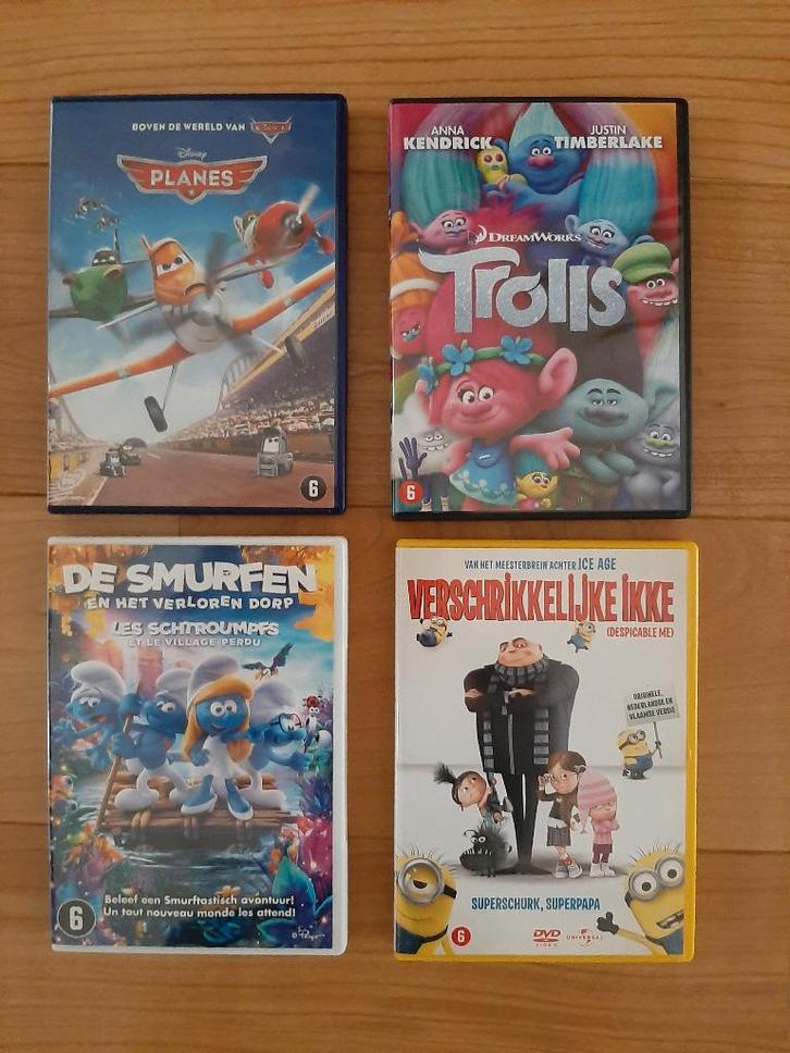 DVD Planes, Trolls, Verschikkelijke Ikke, De smurfen, Cd's en Dvd's, Dvd's | Tekenfilms en Animatie, Gebruikt, Amerikaans, Tekenfilm