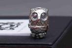 Trollbeads: Nachtuil Uil 2-delige bedel slagen, Sieraden, Tassen en Uiterlijk, Bedels, Verzenden, Zo goed als nieuw, Trollbeads