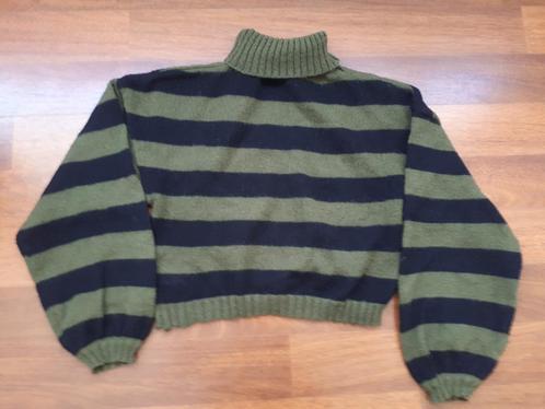 Groen gestreepte trui - Maat M, Kleding | Dames, Truien en Vesten, Gedragen, Maat 38/40 (M), Groen, Ophalen of Verzenden