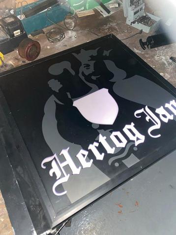 Mancave Hertog Jan Reclamebord met LED Verlichting beschikbaar voor biedingen