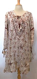 Batik 100% silk jurkje/tuniek van Hippy Chick (Ibiza) L, Kleding | Dames, Blouses en Tunieken, Verzenden, Zo goed als nieuw, Maat 42/44 (L)