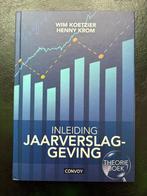 Inleiding jaarverslaggeving theorie- en opgavenboek, Boeken, Studieboeken en Cursussen, Zo goed als nieuw, Gamma, Convoy, HBO